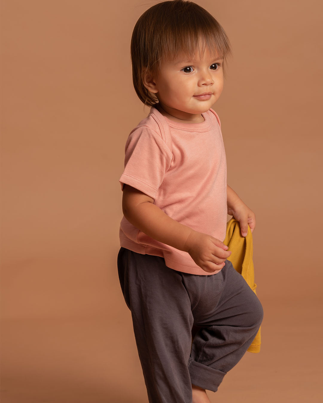 T-shirt in Peach Melba