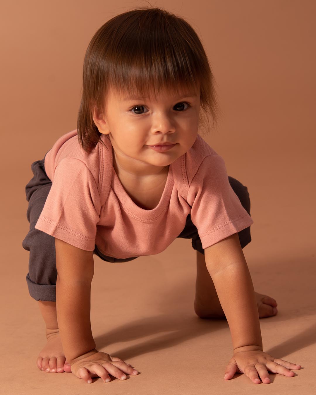 T-shirt in Peach Melba