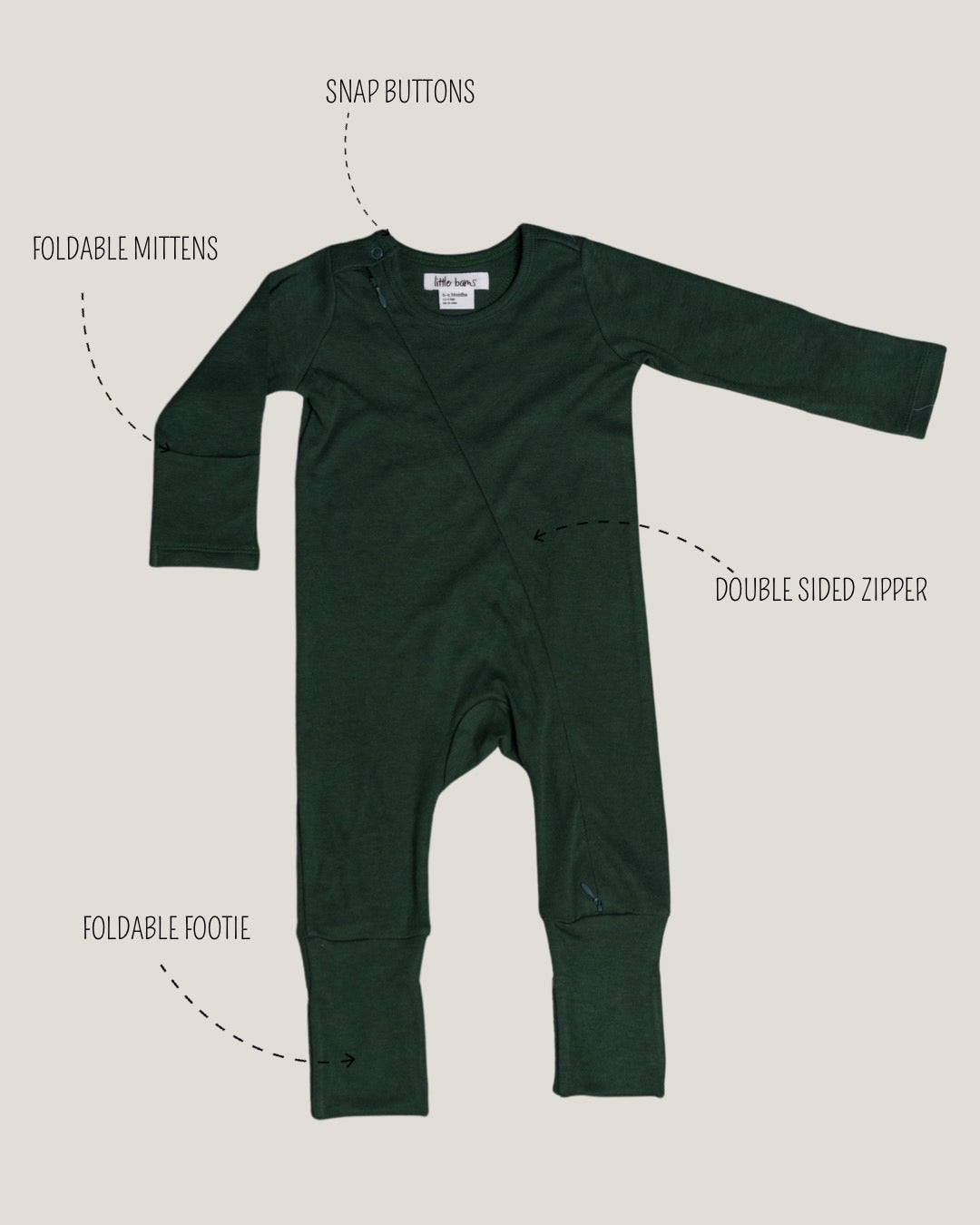 Sleepsuit in Pine