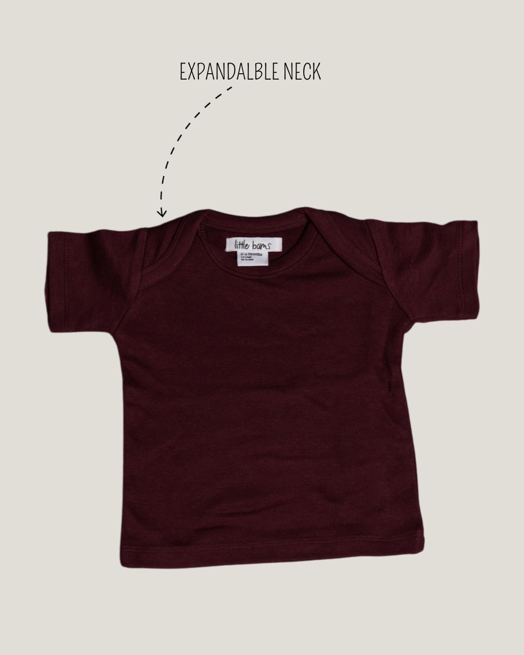 T-shirt in Burgundy