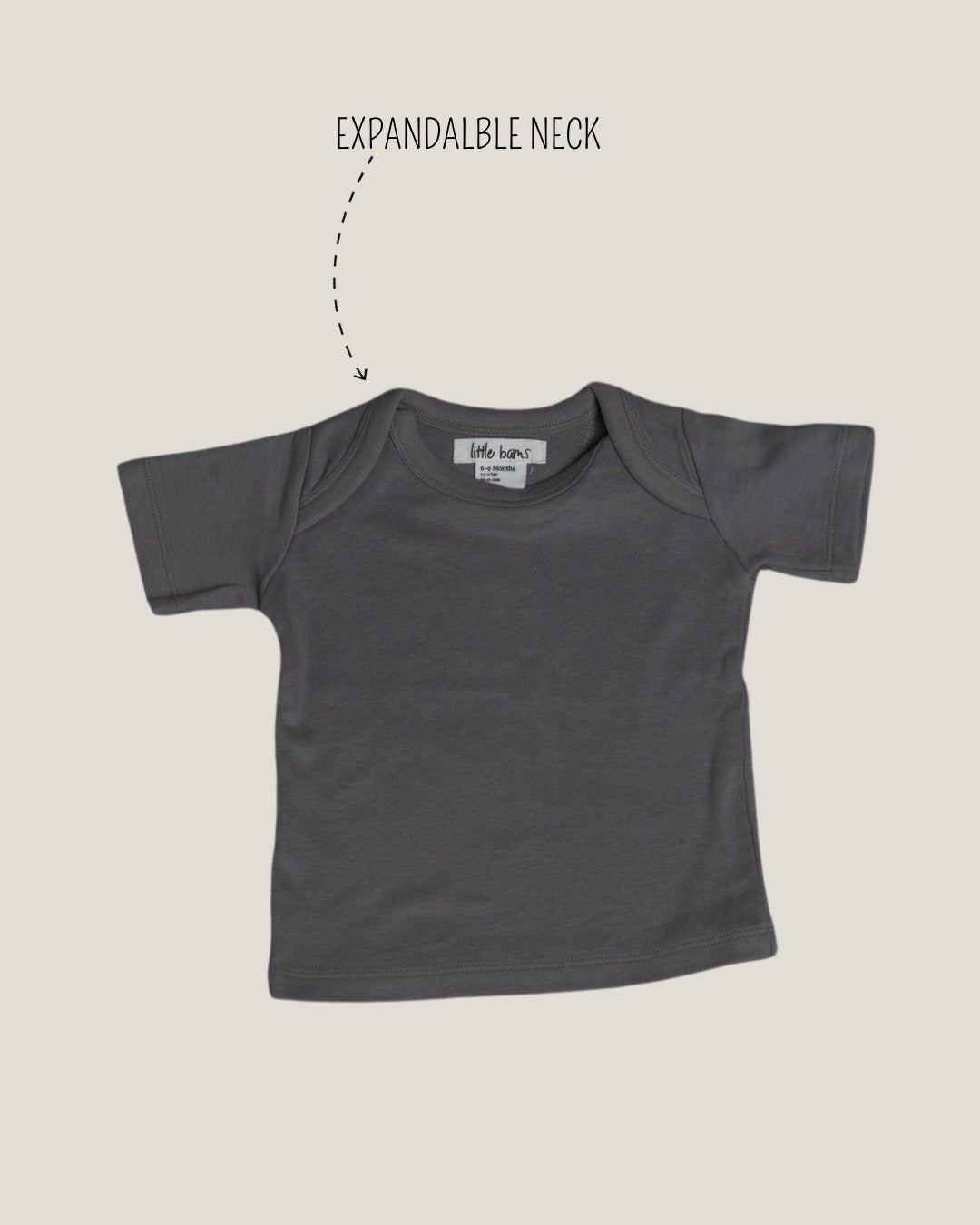 T-shirt in Neutral Grey
