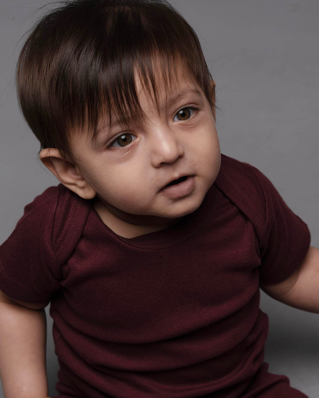 T-shirt in Burgundy