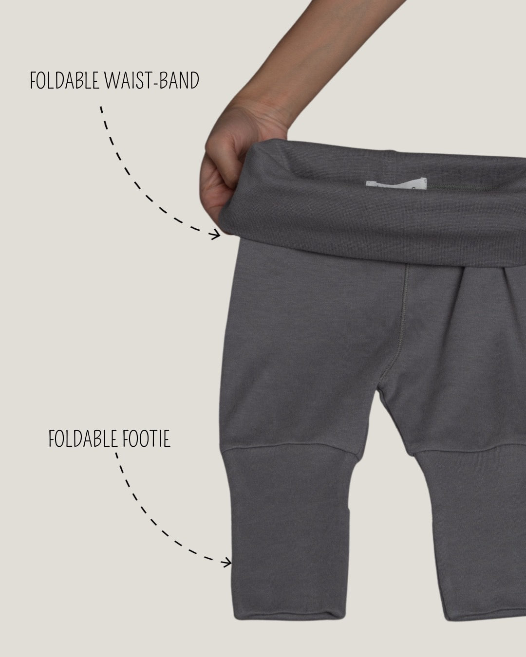 Tummy Pants in Neutral Grey