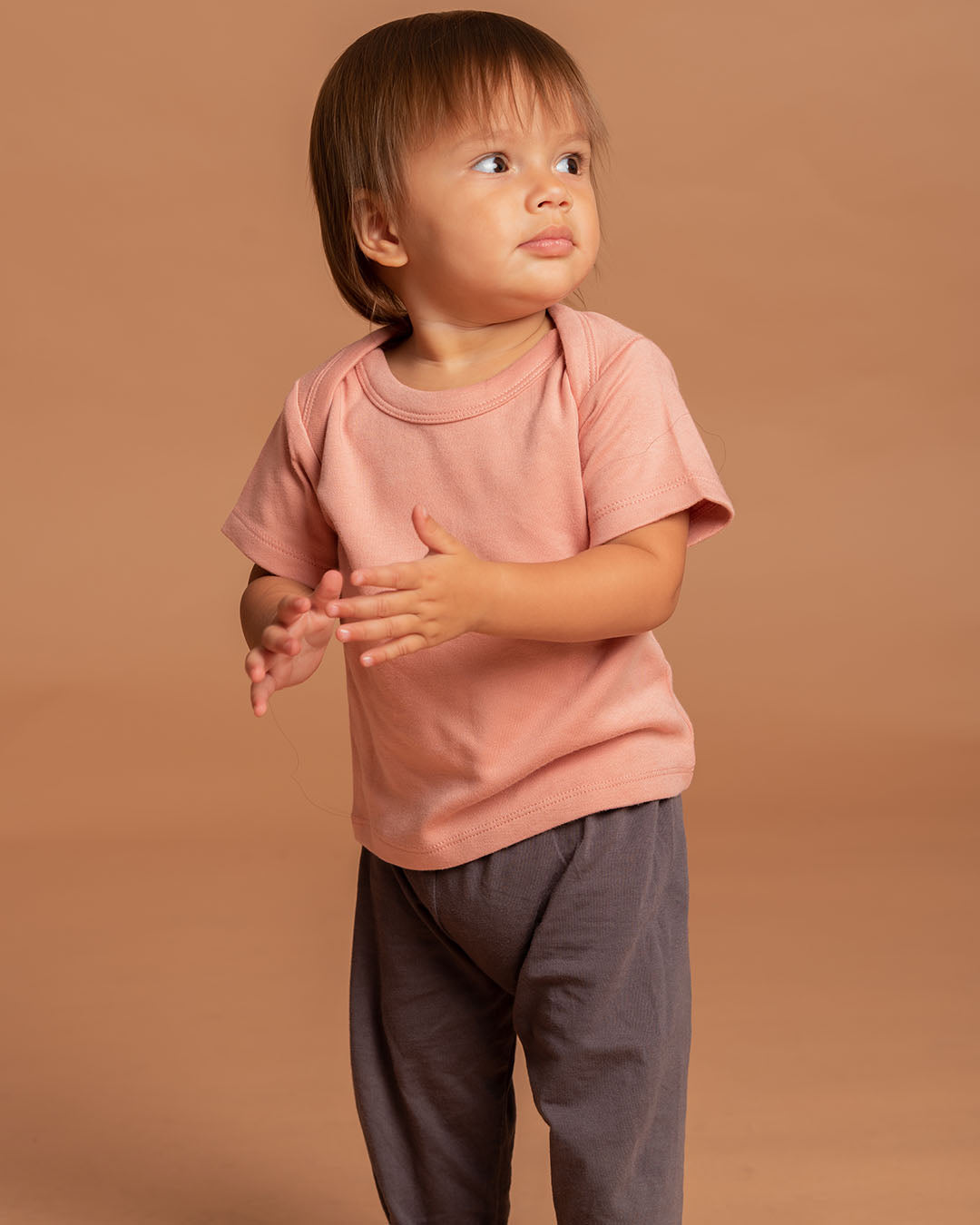 T-shirt in Peach Melba